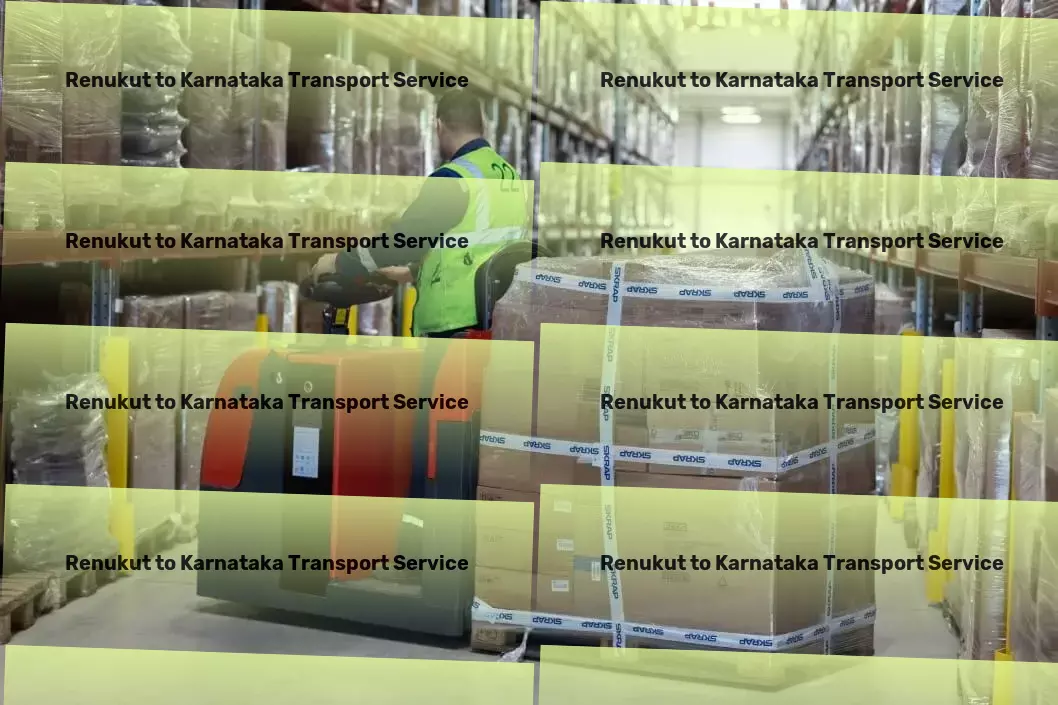 Renukut to Karnataka Transport Ensuring your peace of mind with reliable goods movement. - Industrial package forwarding