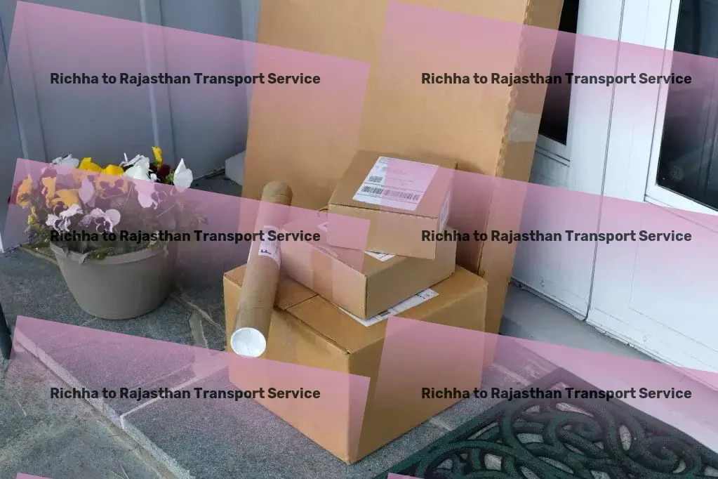 Richha to Rajasthan Transport Household item courier