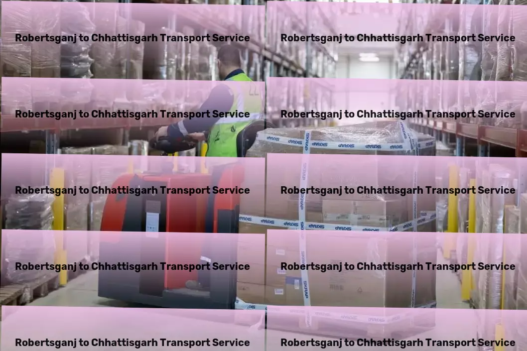 Robertsganj to Chhattisgarh Transport Expertly navigating the terrains of Indian logistics for you! - Advanced parcel delivery