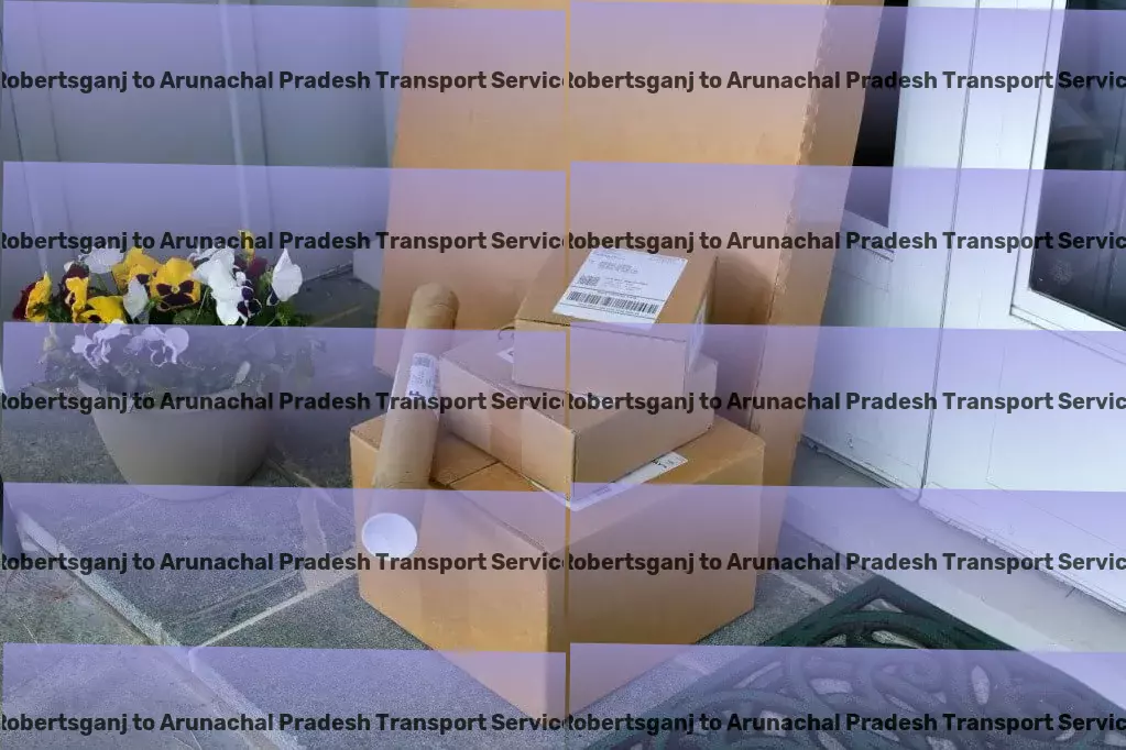 Robertsganj to Arunachal Pradesh Transport Seamless integration for a smoother logistics experience! - City-to-city goods logistics