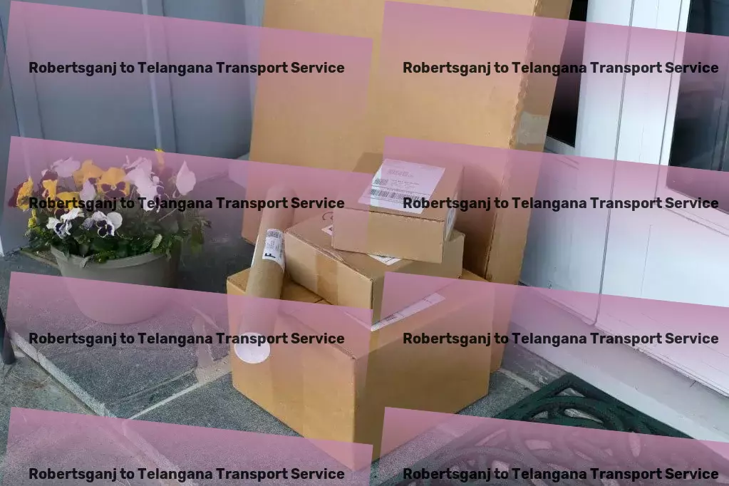 Robertsganj to Telangana Transport Navigate the future of transport with our experts in India. - Regional parcel services