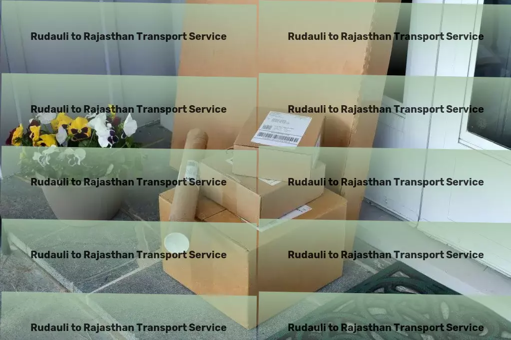 Rudauli to Rajasthan Transport High-volume goods transport