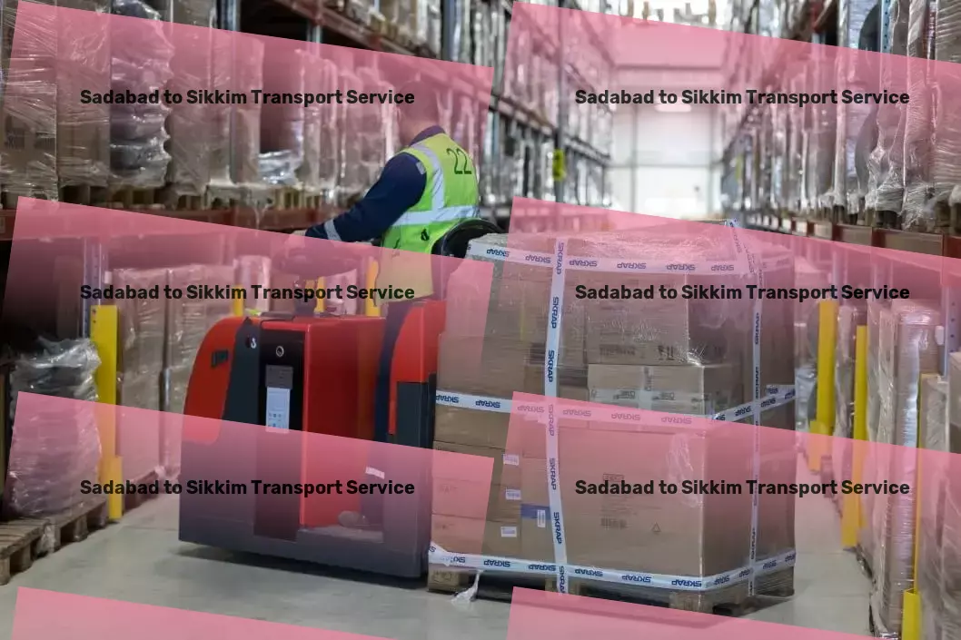 Sadabad to Sikkim Transport High-volume parcel delivery