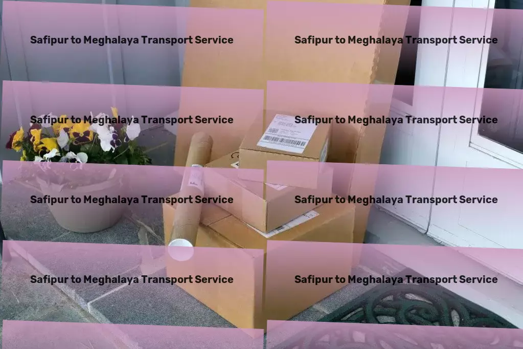 Safipur to Meghalaya Transport Express courier services