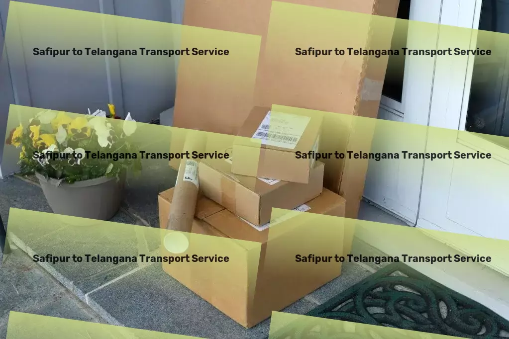 Safipur to Telangana Transport Urban package delivery