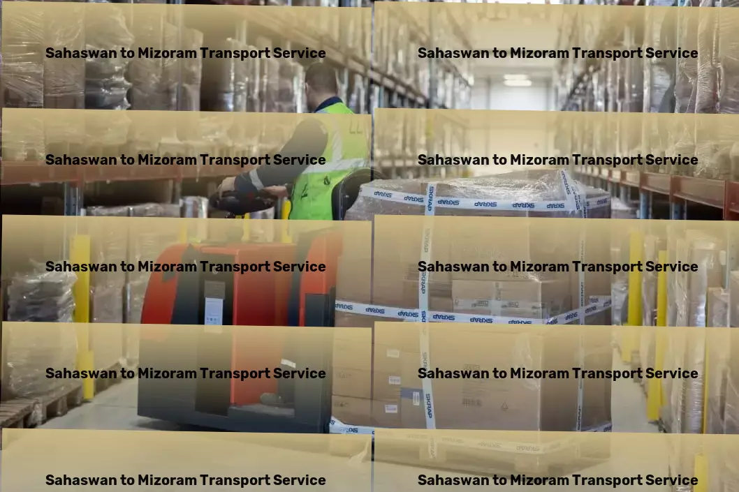 Sahaswan to Mizoram Transport Heavy load freight solutions