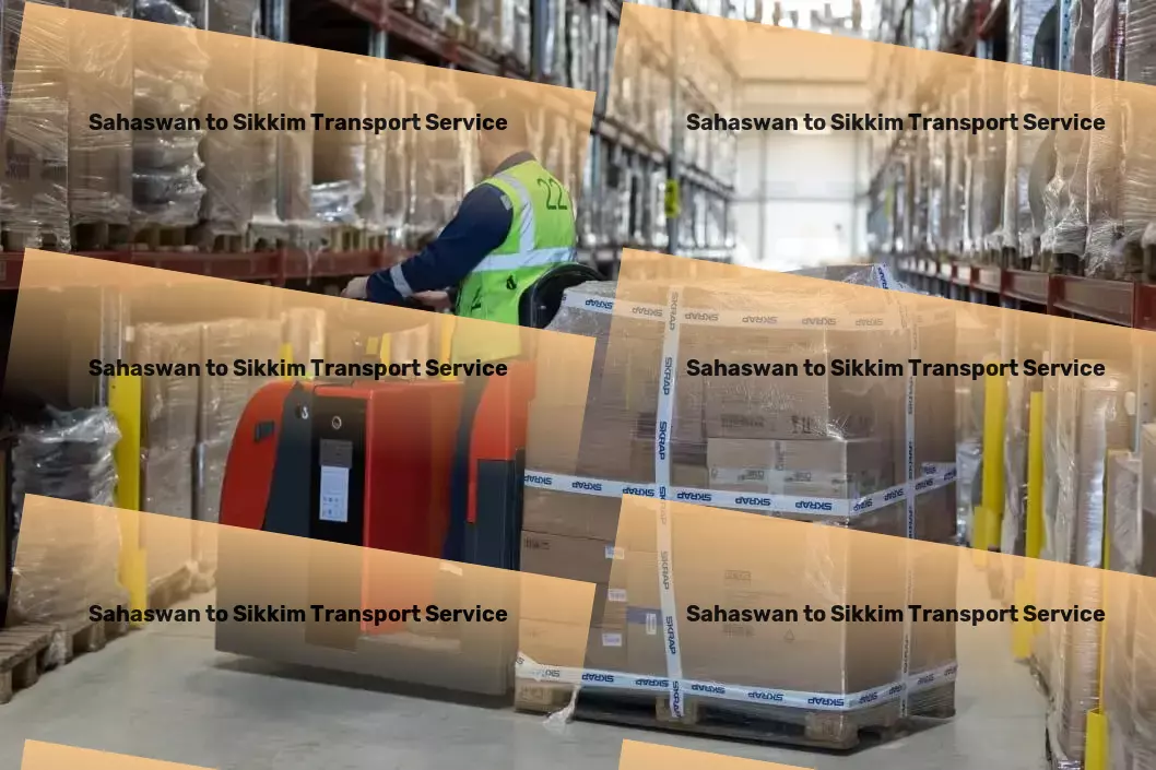 Sahaswan to Sikkim Transport Goods transport services